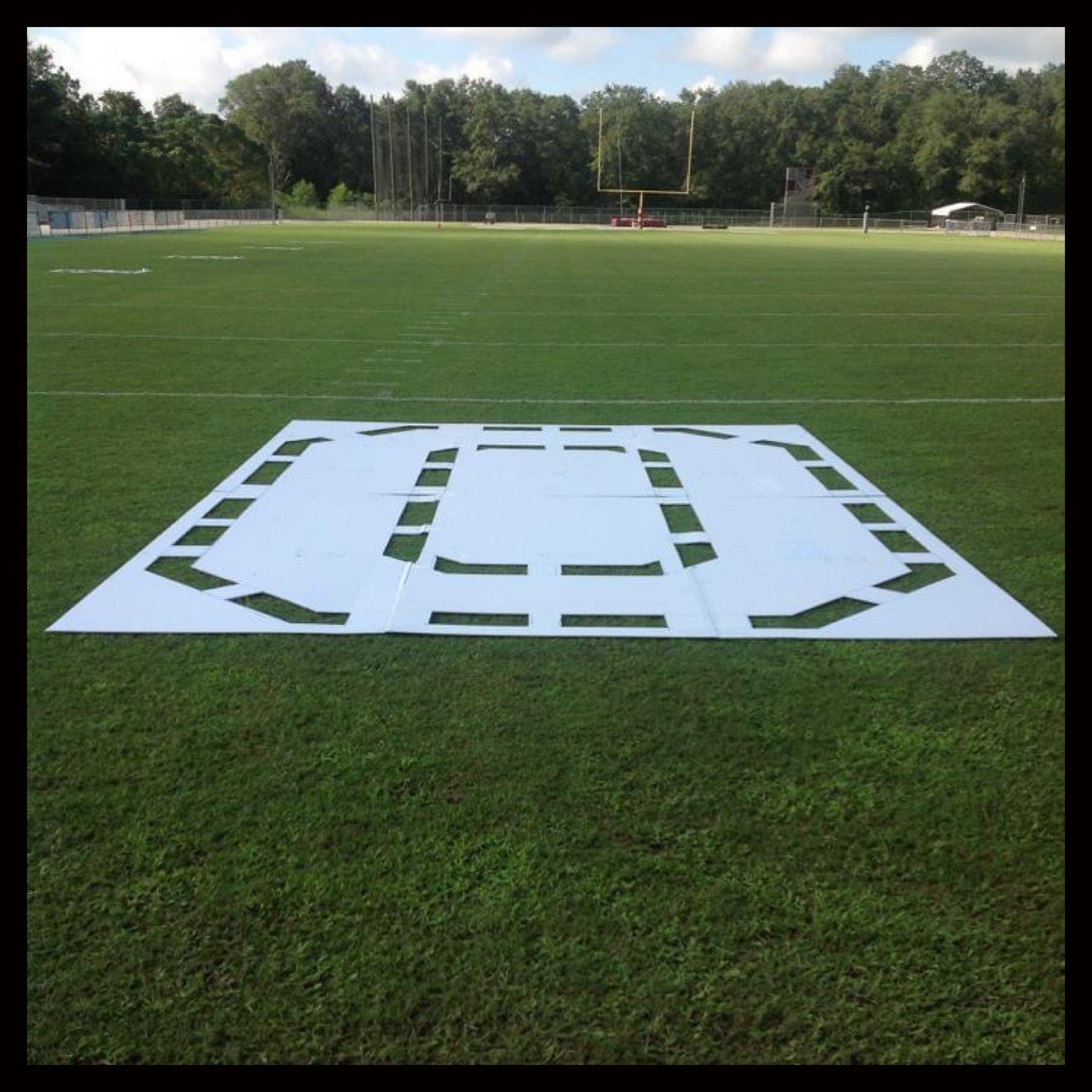 End Zone Letter Stencils