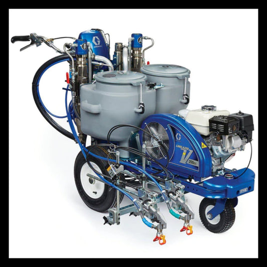 Graco LineLazer V 200DC HP Automatic Series Airless Line Striper w/ 2 Auto Guns
