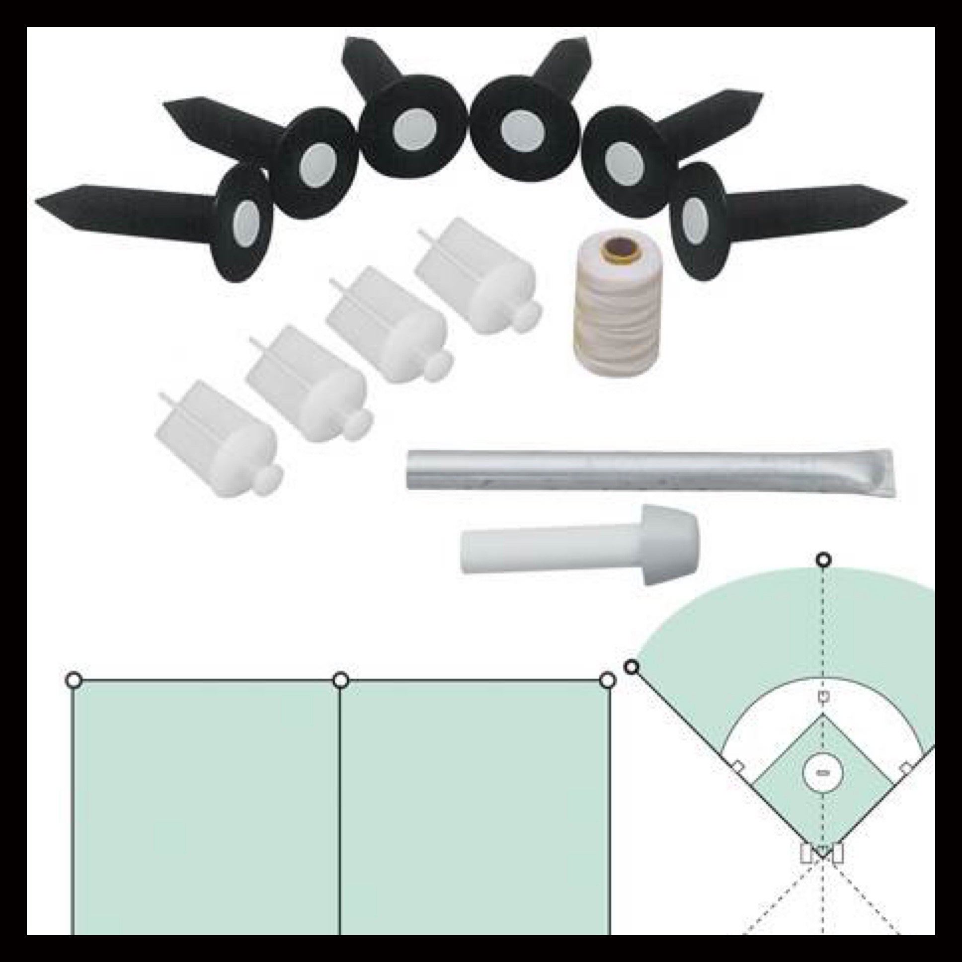 Marking Powder Baseball MarkSmart Field Marking System - Baseball Set – Autrey's Goal Line ...