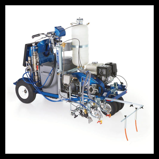 Graco LineLazer V 250SPS HP Reflective Series Self-Propelled Gas Hydraulic Airless Line Striper, 2 Auto Guns, 1 Tank