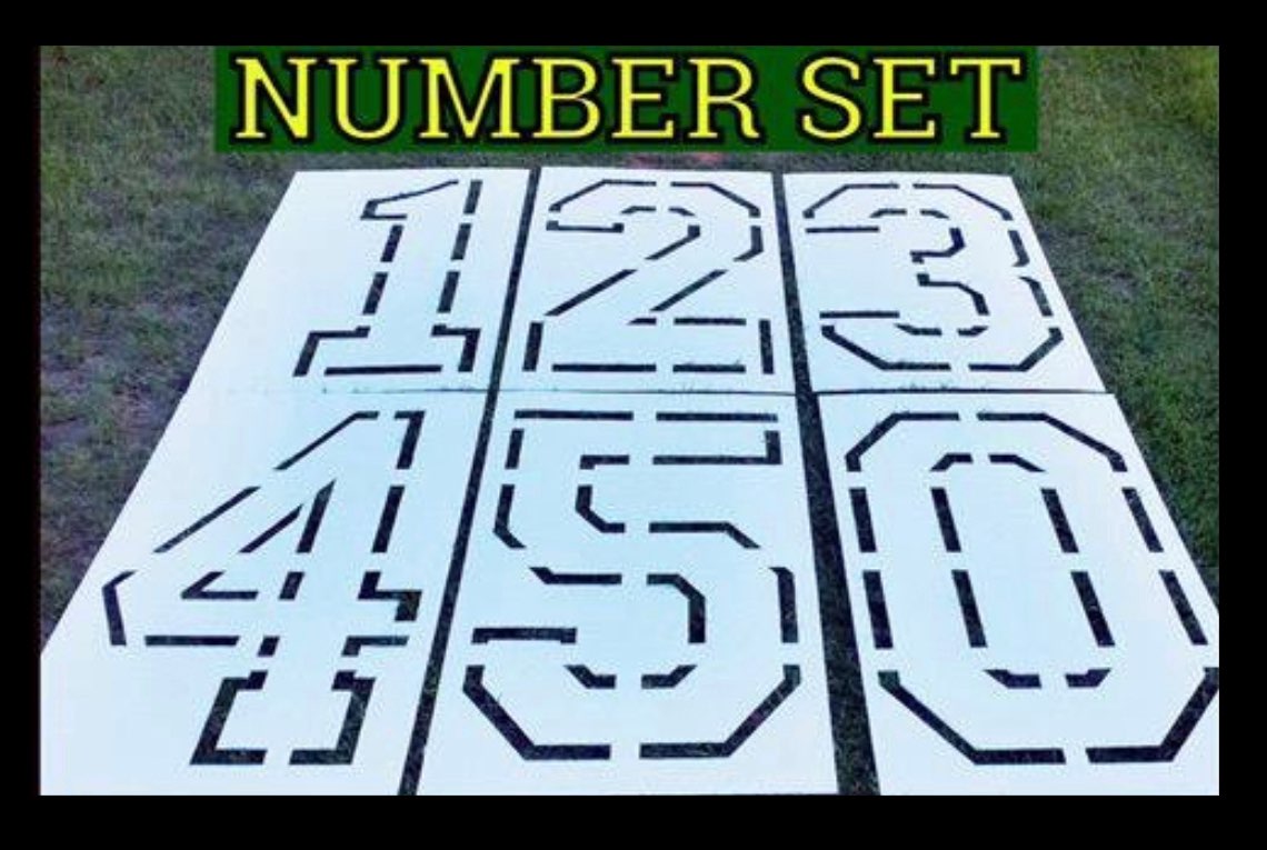 Stencil Number Set